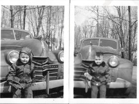 1951 April - Dave & car.jpg